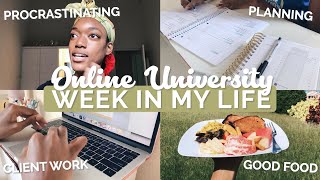 Online University Week in my Life | Planning, Schoolwork + Procrastinating