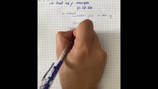 Calculation: Consider, the equation, y = 12 - 5x, To compute x-intercept, put y = 0 ... | Plainmath