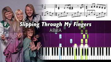 ABBA - Slipping Through My Fingers - Piano Tutorial with Sheet Music