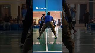 INSANE Badminton Rally! Smash, Net Play, and a POINT! #badminton #badmintonlovers #tepok #shorts