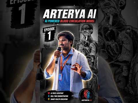 World's First AI Blood Circulation Model | Arterya AI 🔥 | Episode 1 #shorts