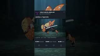 zenitsu x hypnotic# Twitter template# enemy# demon Slayer#