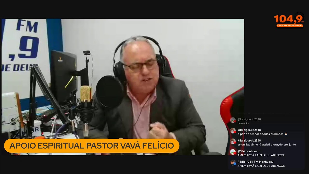 PROGRAMA APOIO ESPIRITUAL PASTOR VAVÁ FELÍCIO