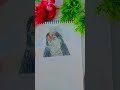 wait for end 😱 maha kali drawing # viral # shorts # drawing #kali maa # creative sanjana