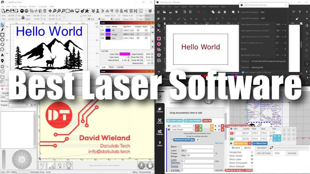 Tweede leerjaar Alternatief rijm Best Software for Laser Engraving - YouTube