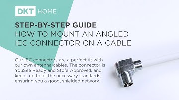 Step by Step Guide - How To Mount An Angled IEC-connector On a Cable