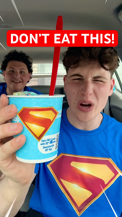 DO NOT EAT THIS Superman Ice Cream Blizzard..