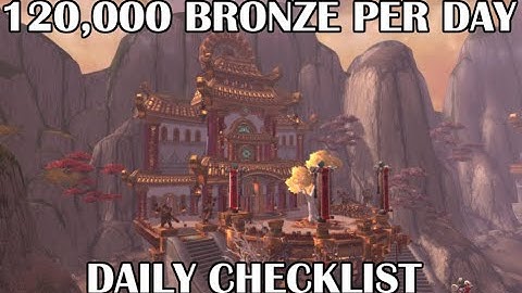 MoP Remix Daily Checklist - 120k bronze EVERY DAY