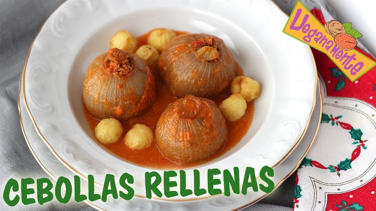 🎄 фаршированный лук Рождественским рецептом ⛄️ | Veganamente