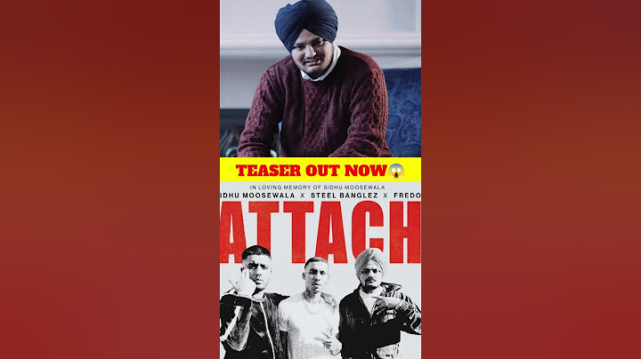 Attach (Teaser) Sidhu Moose Wala | Steel Banglez ft Fredo #short #viral