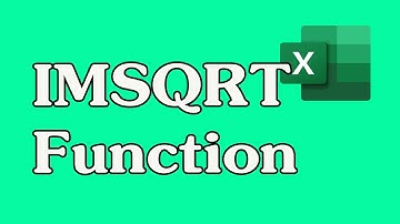 How to Use the IMSQRT Function in Excel