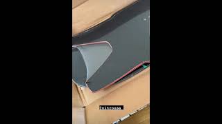 Simon Pegg On Instagrams Stories, 021221. Unboxing A New Snowboard