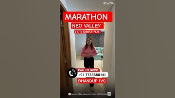 Marathon NeoValley Narmada | Call  7738888141 |  Budget Homes in Bhandup W | 1 BHK Sample Flat Tour