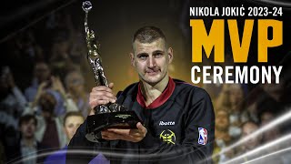 Nikola Jokić Full 2023-24 MVP Trophy Ceremony 🏆