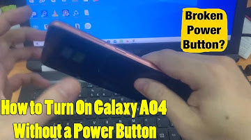 How to Turn On Galaxy A04 Without a Power Button / Broken Power Button
