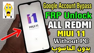 bypass frp xiaomi miui 11 redmi note 8 8a android 9