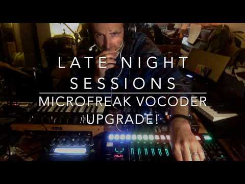 Late night sessions - Arturia Microfreak Vocoder Firmware upgrade. Techno jam using iPhone ear pods