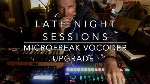 Late night sessions - Arturia Microfreak Vocoder Firmware upgrade. Techno jam using iPhone ear pods