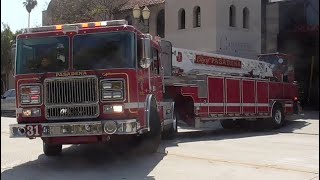 Pasadena Fire Dept. Truck 31 & RA31 Responding 3/24/2026