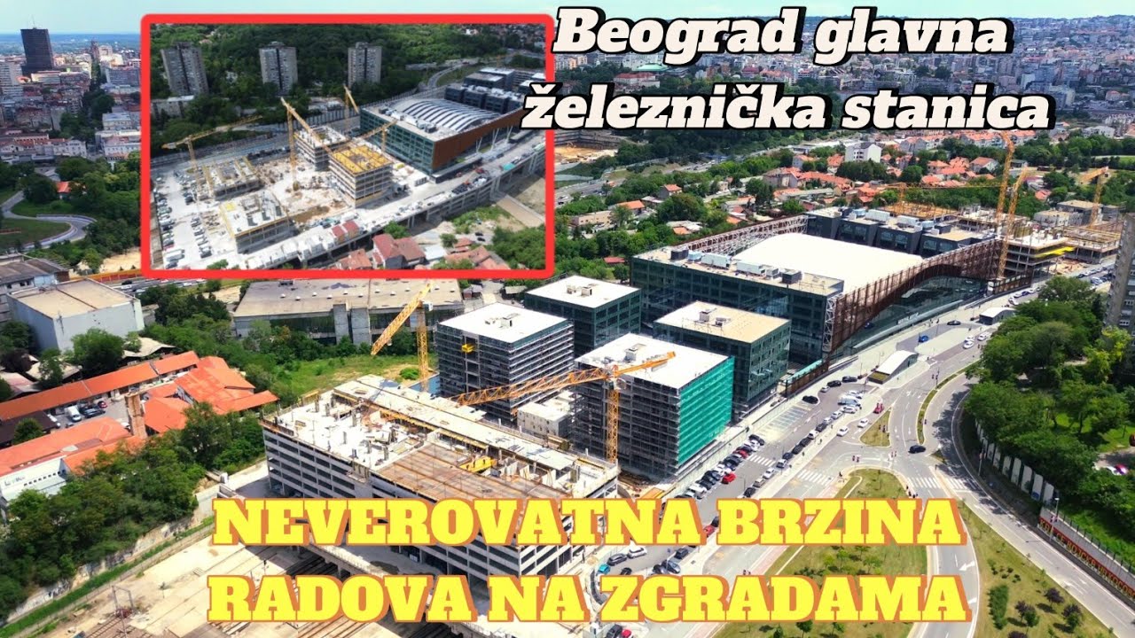 Beogradska glavna železnička stanica PROKOP završna visina Garaže,neverovatna izgradnja objekata