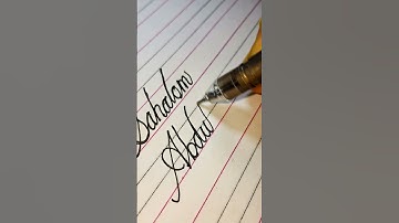 Cursive name writing in English Cursive #handwriting