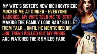 My Wife’s Sister's New Rich Boyfriend Mocked Me At Dinner—Everyone Laughed     Until     Best Re