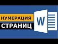 Нумерация страниц в Microsoft Word. ворд для начинающих