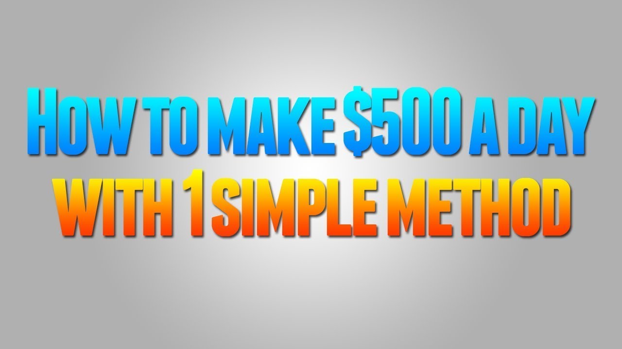 PROOF! How I am making $500 a day || Newbie Friendly || Easiest Money ...