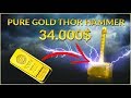 Casting $34,000 MINI Thor's Hammer from SOLID GOLD