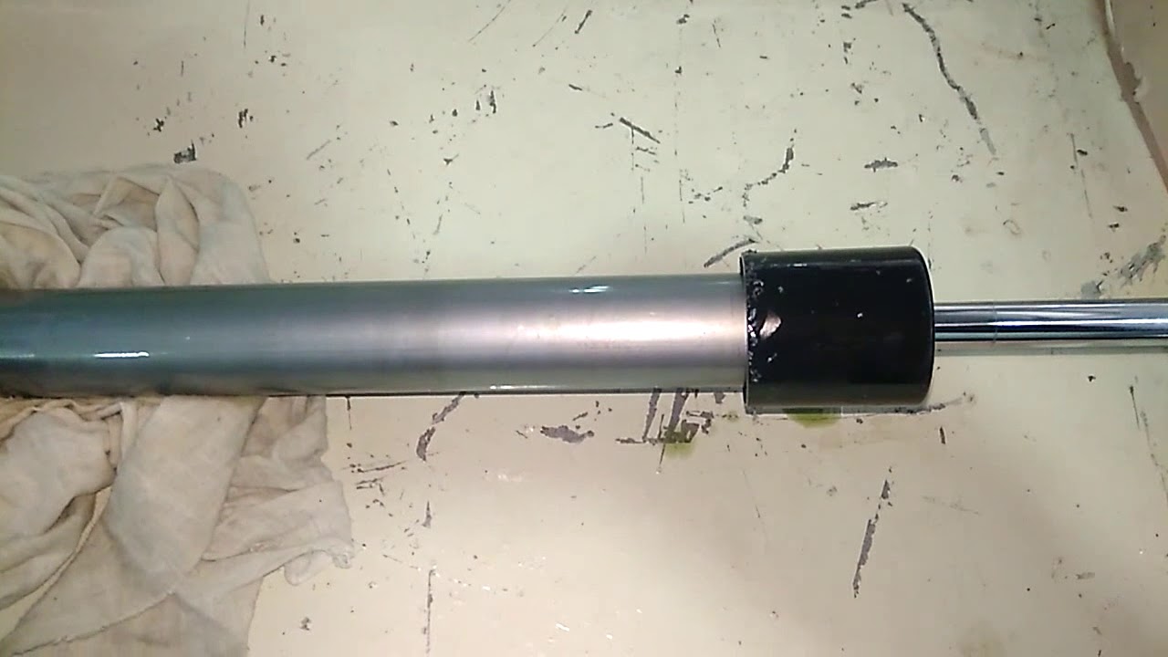 Переделка стоек Киа Сид под пневму с занижением на 50 мм. - YouTube