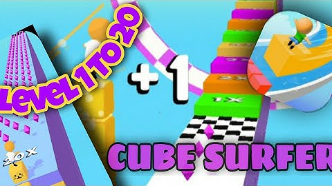 Cube Surfer ALL LEVELS! NEW GAME Cube  Surfer WORLD RECORD! #kids