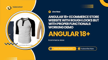 Angular 18+ Ecommerce Store Website with Rough looks but with proper functionals working demo
