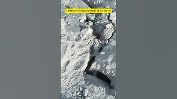 Carbon dioxide gas expansion to mine rocks #co2blasting #mining #co2rockblasting