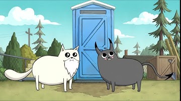 Exploding Kittens Ep 2 | Abbie & Travis Goes To Heck - Godcat & Devilcat Talk About The Bible Scene