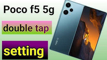 poco f5 double tap setting | how to enable double tap screen on off setting poco f5 5g