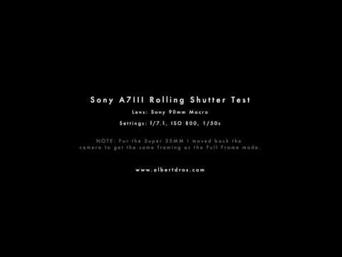 Sony A7III Rolling Shutter Test