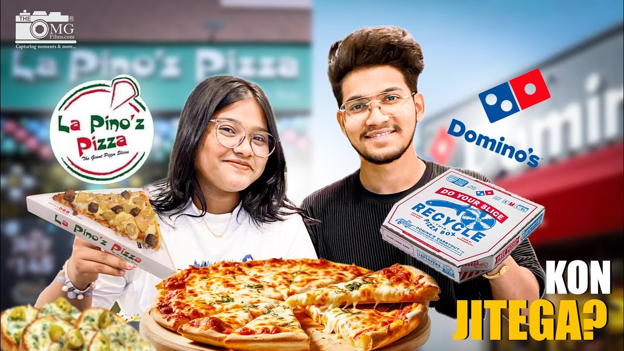 Dominos vs Lapinoz | Who Make The Best Veg Pizza 🍕