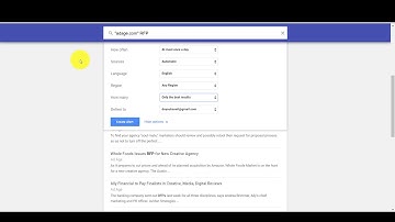 Google alert to create a competitive intelligence