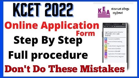 HOW TO APPLY  FOR KCET 2022 APPLICATION |UG-CET 2022 APPLICATION  FILLING |KCET 2022 APPLICATION |
