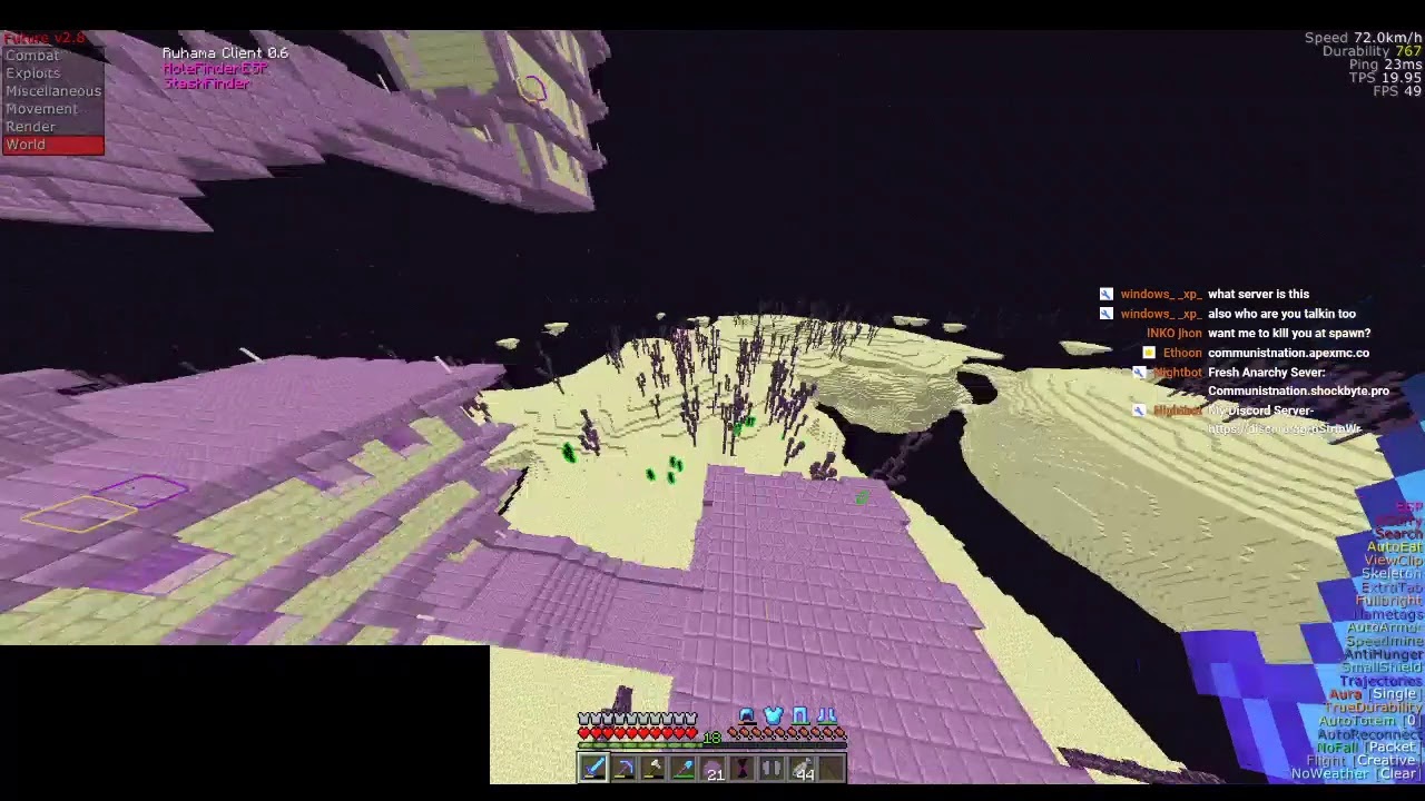 Minecraft Bots- Taking over an anarchy server - YouTube