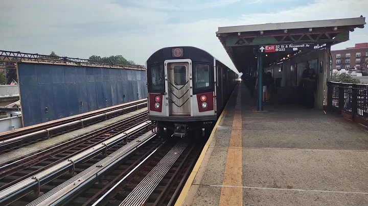 MTA NYCT Subway: Flushing Bound Kawasaki R188 (7) Train @ 82nd Street