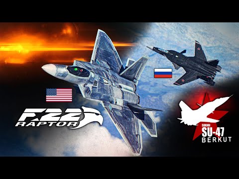 The Best Of The Best | F-22 Raptor Vs Su-47 Berkut DOGFIGHT | Digital Combat Simulator | DCS |