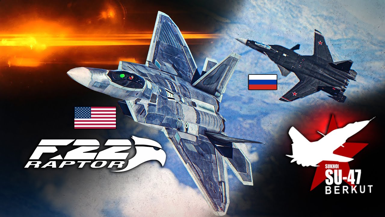 The Best Of The Best  F 22 Raptor Vs Su 47 Berkut DOGFIGHT  Digital Combat Simulator  DCS 