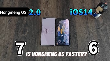 How Fast is Hongmeng OS? Hosmeng OS Vs IOS14 Speed Test!