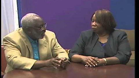 Herb Glenn talks with Councilwoman Andrea McElroy