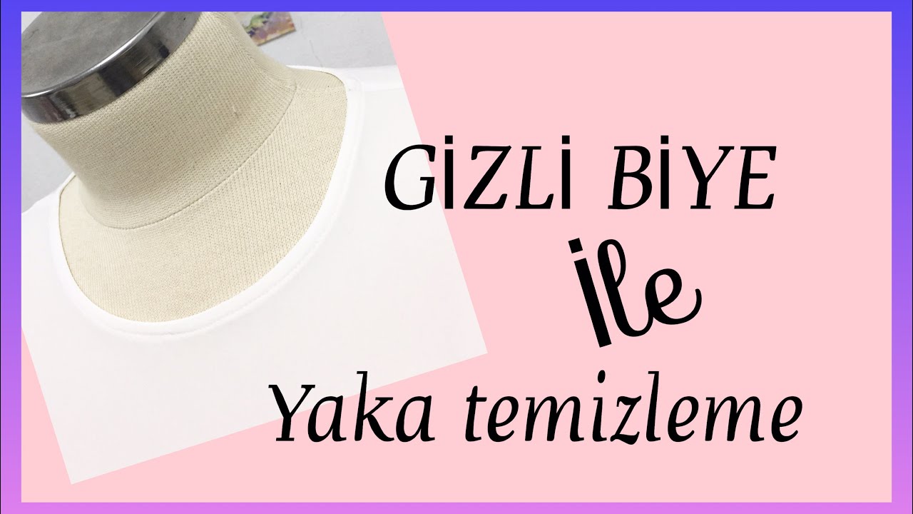 GİZLİ BİYE NASIL DİKİLİR ? HOW TO SEW HIDDEN BIAS ? #yakanasıldikilir  #yakatemizleme #yakadikimi