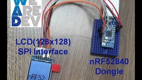 1.44 inch Color LCD(SPI) example using nRF52840 Dongle (BLE 5.0)
