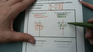 M7 & M7-8 6.2 Solving One Step Equations