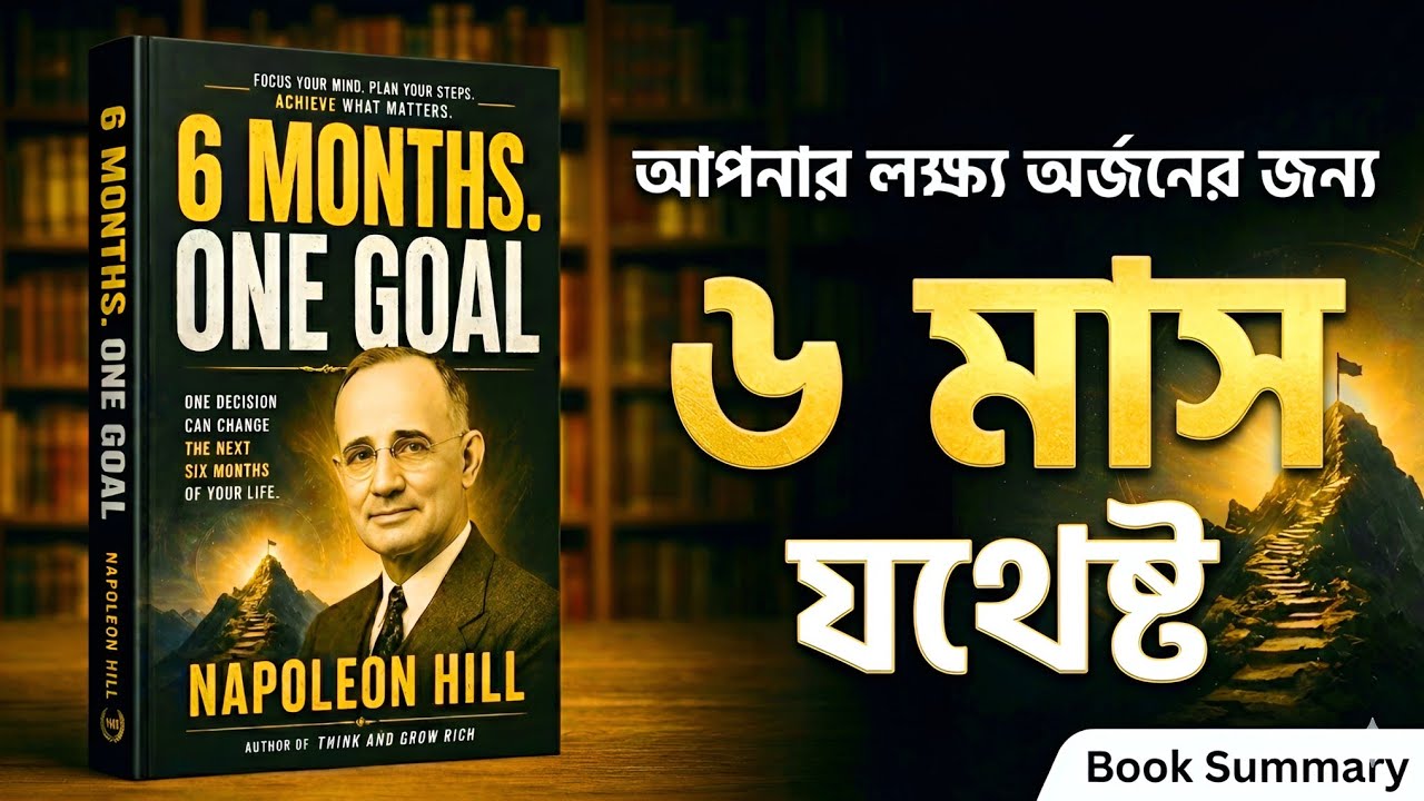 নিজের লক্ষ্য অর্জনের জন্য ৬ মাসই যথেষ্ট | Napoleon Hill… — Transcript