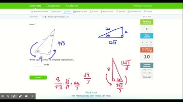 IXL - Special right triangles (Geometry practice)